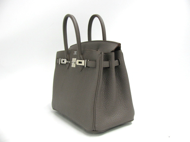 エルメス バーキン25(トゴ/エタン/シルバー/金具)【新品】